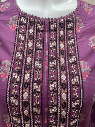 Purple Lawn Kurta